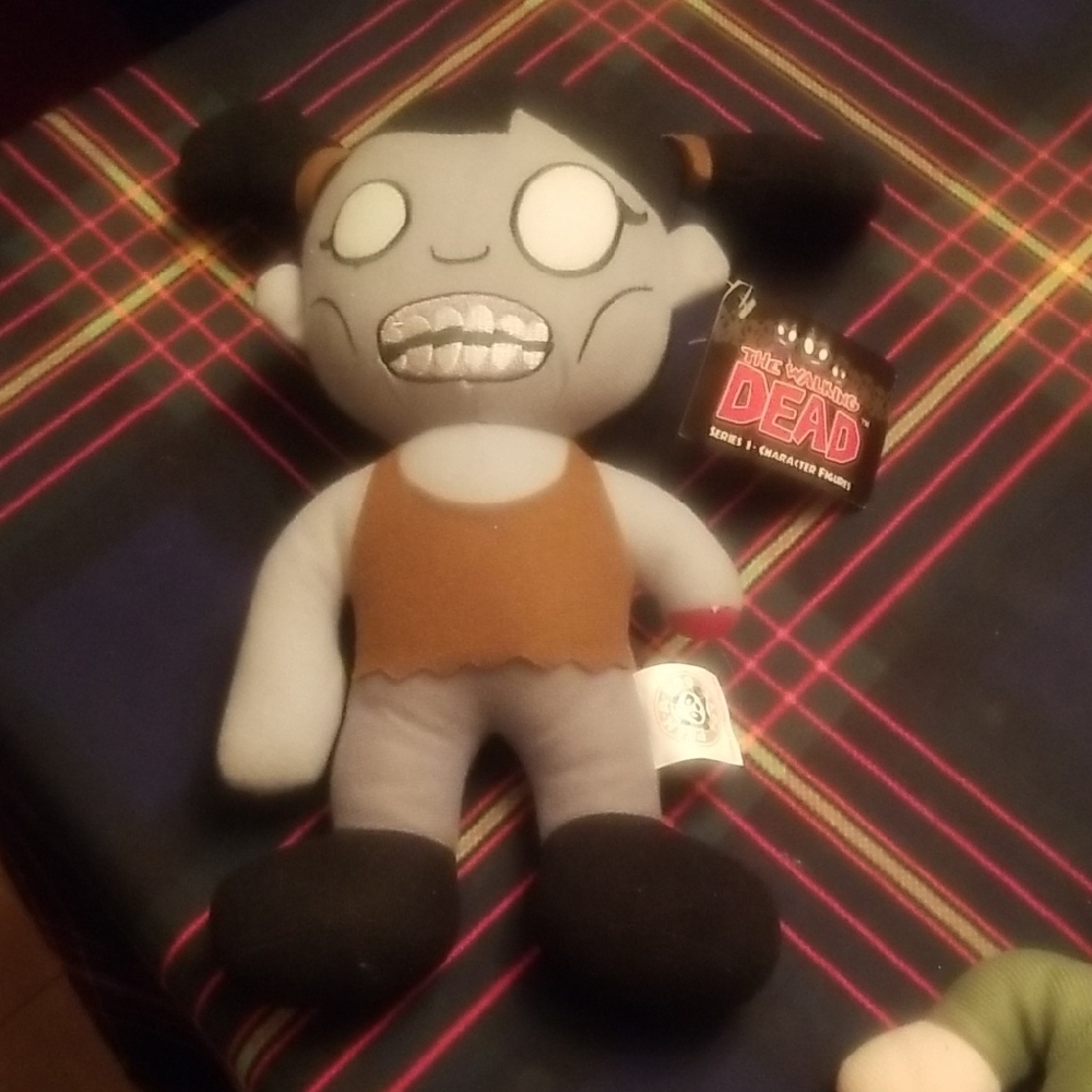 4/$20  Walker Plush Toy - Gray & Black The Walking Dead BNWT